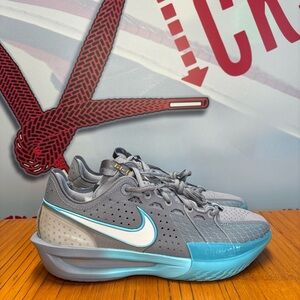 Nike Air Zoom GT Cut 3 Ashen Grey Slate Blue Mens Basketball Shoes NEW